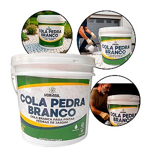 Cola pedra vbrasil 10L selante transparente para pedras e pedriscos