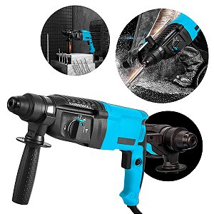 Martelete perfurador 220v com kit de acessórios e maleta