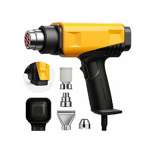 Pistola de Ar Quente 1200W Display Digital Controle Preciso 127V