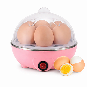 Cozedor de Ovos Elétrico 110V 7 Ovos 350W Rosa
