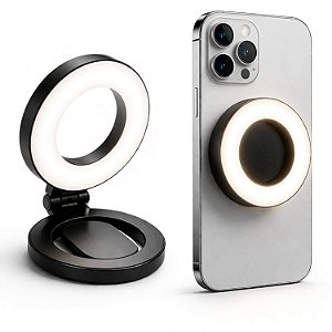 Luz LED para Celular Magnética com 2 Modos de Iluminação