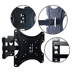 Suporte Articulado para TV 26 a 55 Polegadas Universal VESA com Braço Extensível