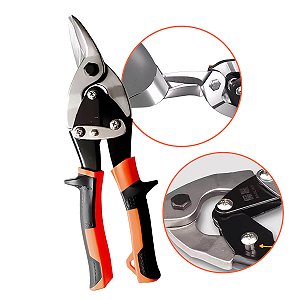 Tesoura Manual para Chapa Corte Esquerdo 10" Aço Cromo Vanádio Profissional