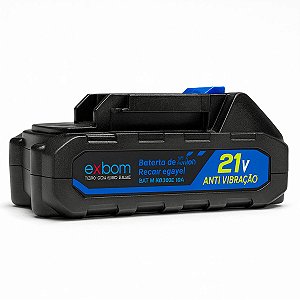 Bateria Recarregável Li-ion 21V 10000mAh 3 Pinos para Ferramentas Elétricas