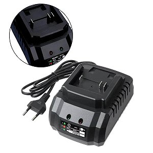 Carregador Bivolt para Bateria de Lítio 21V 1A com Indicador LED