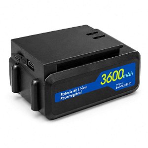 Bateria Recarregável para Nível a Laser 3600mAh USB-C com Visor LCD