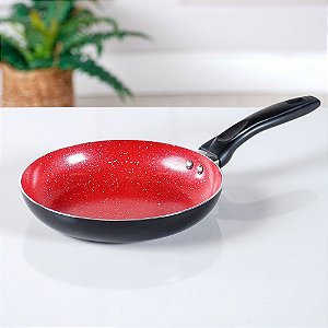 Frigideira Cerâmica 28cm Antiaderente para Indução Preta e Vermelha