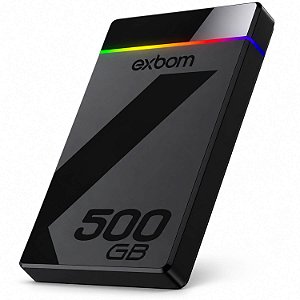 HD Externo Slimvault 500GB RGB USB 3.1 Tipo C Portátil