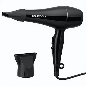 Secador de Cabelo Profissional 1800W 127V com 2 Velocidades Preto