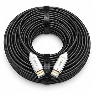 Cabo HDMI Óptico Ativo 50 Metros 4K 60Hz Fibra Óptica 18Gbps