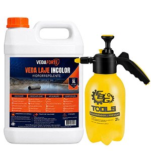 Kit Vedalaje Veda Forte Incolor 5 Litros com Pulverizador Manual 2 Litros