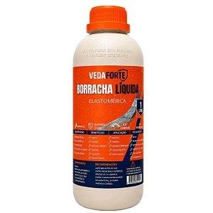 Borracha Líquida Vedaforte 1 Litro Impermeabilizante Elastomérico