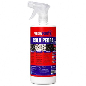Cola Pedra Líquida Veda Forte 1 Litro para Pedras Decorativas e Paisagismo