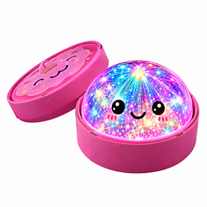 Squishy Dumpling Sensorial com Led Glitter Macio e Flexível Cores Sortidas