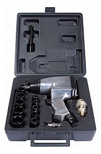 Chave Impacto Pneumática Parafusadeira Kajima Kd2508k 17pças