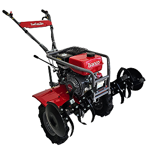 Motocultivador Tratorito a Gasolina Branco 7,5HP Reduzido