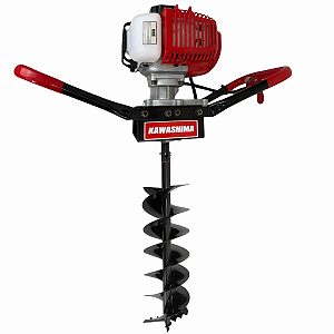 Perfurador De Solo 52cc Kawashima COM Broca 20 Cm