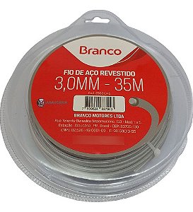 Fio Nylon C/ Aço 3mm 35mtr Roçadeira