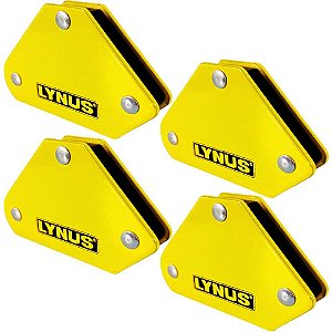 Kit 4 Esquadro Magnético Para Solda 5kg Lynus KEML-5