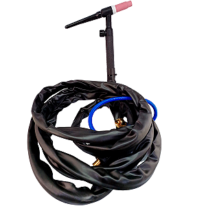 Tocha Para Solda Tig Seca Valvula 13mm 4 Metros Branco 200i