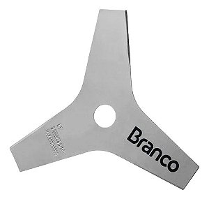 Lâmina Faca Corte 3 Pontas Roçadeira Esp. 2mm Branco