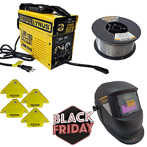 Inversora De Solda lynus Lim-160 c/ Mascara, Arame, Esquadro