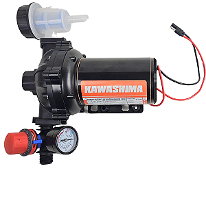 Bomba Elétrica 12v 19l/min + Regulador De Pressão E Relógio