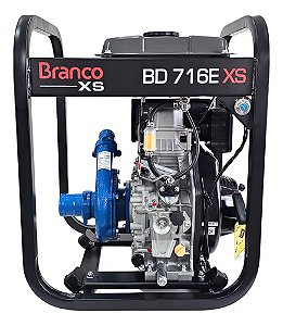 Motobomba Diesel Bd716exs 6,9cv 2,5pol Part Elétrica Branco