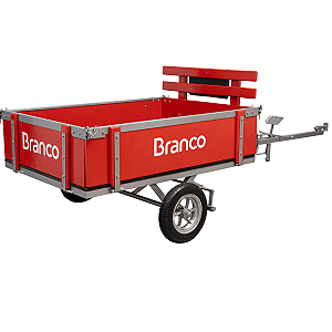 Carretinha Carreta Agricola Branco 300KG