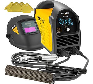 Máquina Solda Inversora Vonder Riv168 + Máscara E Acessórios