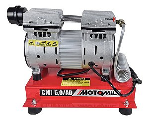 Compressor De Ar Elétrico Portátil Motomil Cmi-5,0ad 1hp Monofásica 220V