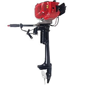 Motor De Popa Barco Mais Força Com Ré 2,5hp 61,5cc Kawashima