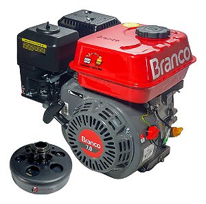 Motor Estacionário 7hp Elétrico Branco C/ Embreagem Dentada
