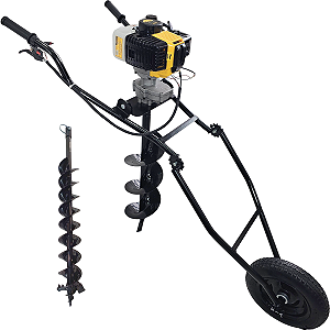 Perfurador Solo P/ Plantio Lynus Broca 15,20cm Carrinho R32m