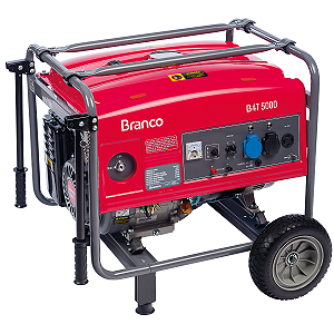 Gerador de Energia Branco B4T5000 13hp 390cc - 220/110v (LIQUIDA)