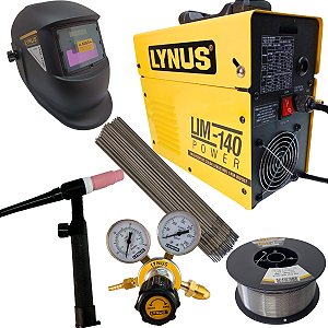 Maquina De Solda Inversora Lynus Power 140 Mig Tig Eletrodo