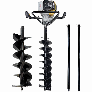 Perfurador De Solo 52cc Buffalo Broca 20, 25 e 2 Alongadores