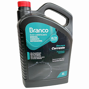 Óleo Lubrificante Mineral Corrente Motosserra 4L Branco