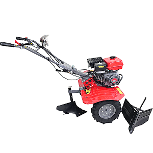 Motocultivador Tatorito Bttg 6.5 Branco Com Arado e Sulcador