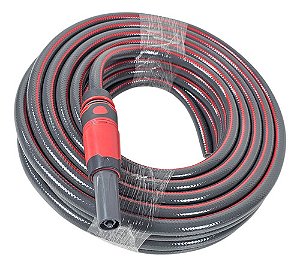 Mangueira De Jardim 3/4 Com 15 Metros Conectores E Esguicho Branco