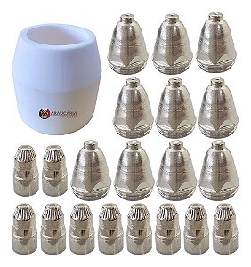 Consumíveis Corte Plasma Maquina Cut60 Lynus Tocha P80