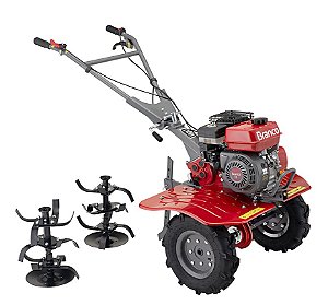 Motocultivador Tratorito Branco Gasolina BTTG-7CV 24 Lâminas