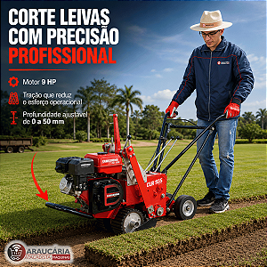Cortador De Leivas De Grama Gasolina CLR 935 9hp Kawashima
