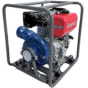 Motobomba Centrífuga Diesel Manual Bd717 13cv 456cc Branco