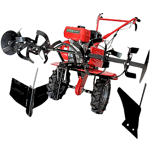 Motocultivador 7hp Garthen Com Arado e Sulcador Ajustável