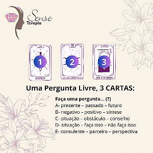 Leitura de Tarô - Uma pergunta 3 cartas