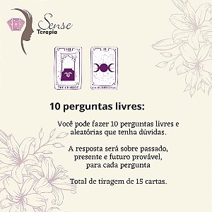 Leitura de Tarô - Dez perguntas livres