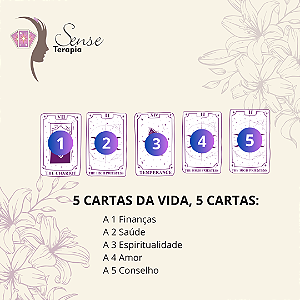 Leitura de Tarô - As 5 cartas da Vida