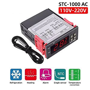 Controlador  de Temperatura, Termostato para Incubadora Geladeira, Relé Termorregulador, AC110V-220V