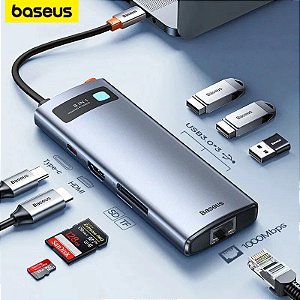 Baseus 4K 60Hz USB C Hub Tipo C para Porta 8/1 PD 100W Adaptador para Macbook Pro USB 3.0 Hub L